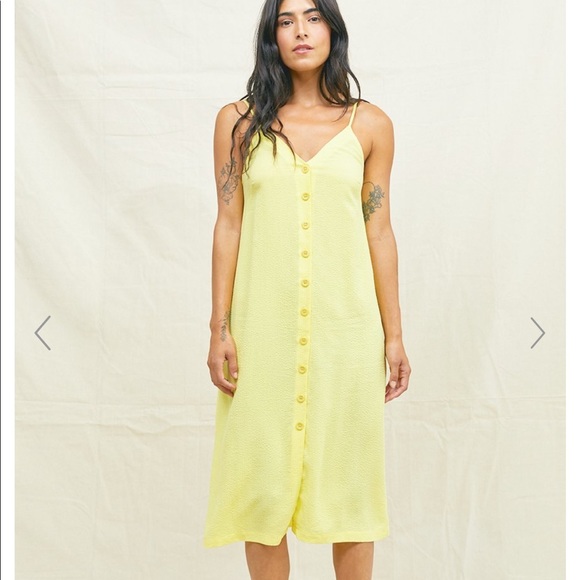 Back Beat Co Tencel Seersucker Slip Dress - Picture 4 of 5